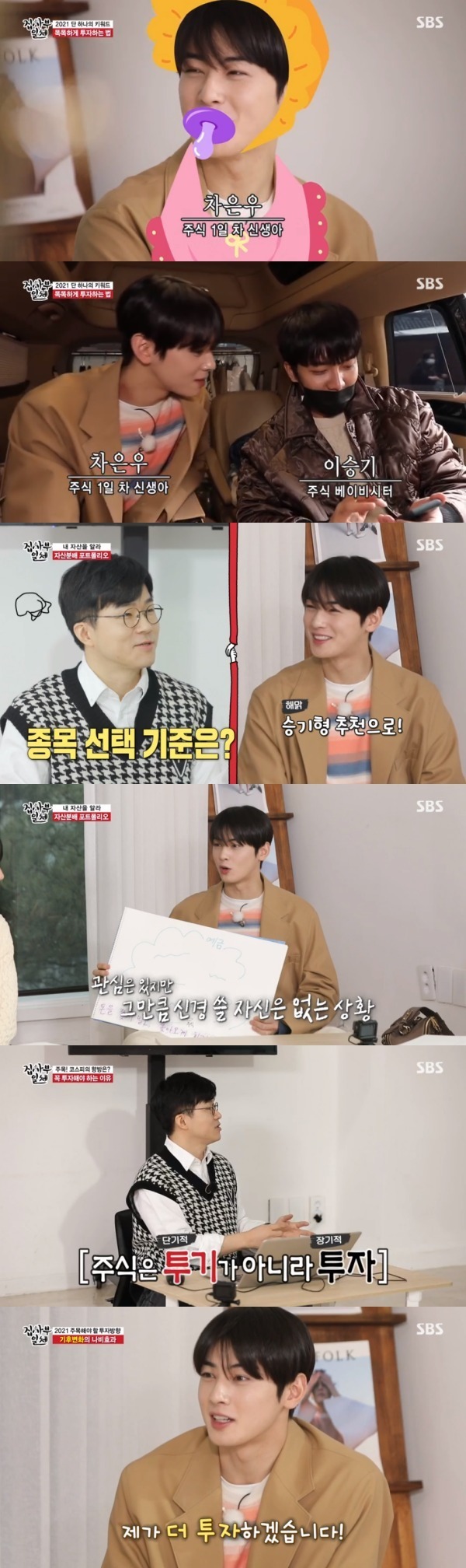 Seoul=) = Cha Eun-woo revealed that he had introductory to Share because of All The Butlers.In SBS All The Butlers broadcast on the 28th, the members studied how to become rich with economic content YouTuber Shuka.On this day, Yang Se-heeong revealed the idea that the keyword of 2021 was Share; Kim Dong-hyun praised Yang Se-heeong as a master of Share investment.Cha Eun-woo said that All The Butlers led to introductory to Share.Just before filming, he purchased a week of L electronics recommended by Lee Seung-gi; Shin Seong-rok was saddened by Lee Seung-gi, saying, Why dont you tell me?Before talking about Share in earnest, Shuka decided to learn about the asset allocation of the members.First, Kim Dong-hyun was mostly in the risky assets such as virtual currency, Share, and real estate.Its a general look of a large number of people, Shuka explained, and its a fairly aggressive investment.Yang Se-hyeong and Lee Seung-gi had more diverse portfolios than Kim Dong-hyun and Shin Sung-rok.In particular, Shuka saw Lee Seung-gis asset allocation table and said Shuka is a typical portfolio of rich people.The last published asset allocation table for the youngest Cha Eun-woo was purity itself: all deposits, with Share written in a very real size: one L electronic week.Cha Eun-woo asked if she should just save her money she earned because she couldnt afford to care about Share.It was a question that would have been asked by those who did not do Share in the Share craze or by early-life socialites, and Shuka explained why investment was needed to meet Cha Eun-woos eye level.Shuka then explained the recent keywords in three ways, saying that he should pay attention to social changes and invest in Share accordingly.Cha Eun-woo focused when the story about L electron he bought came out.Climate change has made electric cars essential, and L Electronics has also entered the electric car parts business instead of mobile business.Cha Eun-woo laughed, saying, I will invest more in L electronics.