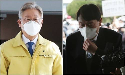 이재명 경기도지사(왼쪽)와 윤석열 검찰총장. 연합뉴스