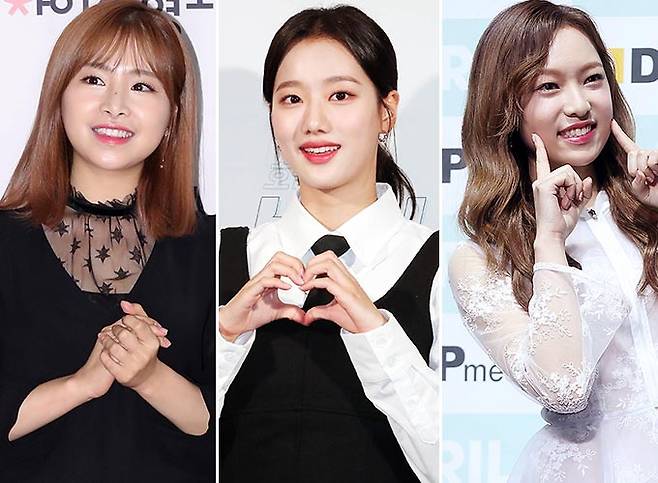 그룹 에이프릴 채원, 이나은, 양예나/사진=머니투데이 DB