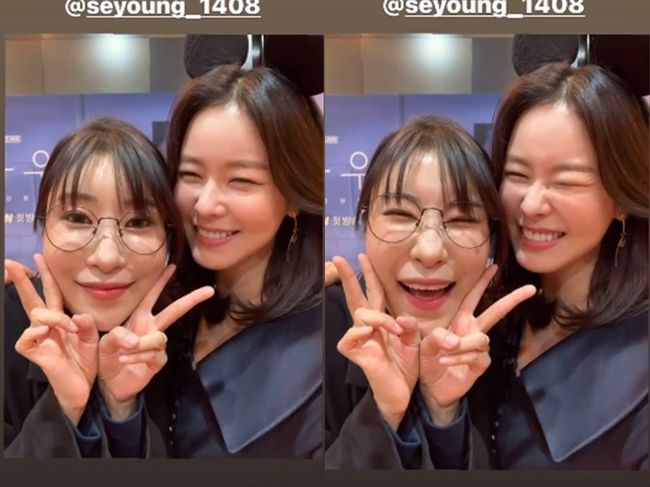Gagwoman Lee Se-young flaunted her beautiful look after double eyelid surgeryKyoung Soo-jin posted a picture and a picture of Behindcut on his Instagram story on the 7th.The photo posted shows Kyoung Soo-jin, who took a picture with Lee Se-young, who watched MC for TVNs new tree Drama Mouse production presentation.Lee Se-young, who boasts beautiful looks that have been flooded since double eyelid surgery, boasts a variety of beautiful looks that are not pushed by actress Kyoung Soo-jin.Especially, the look of eye-catching resembles Kyoung Soo-jin, which attracts more attention.On the other hand, TVN Mouse is broadcast every Wednesday and Thursday night at 10:30 pm.