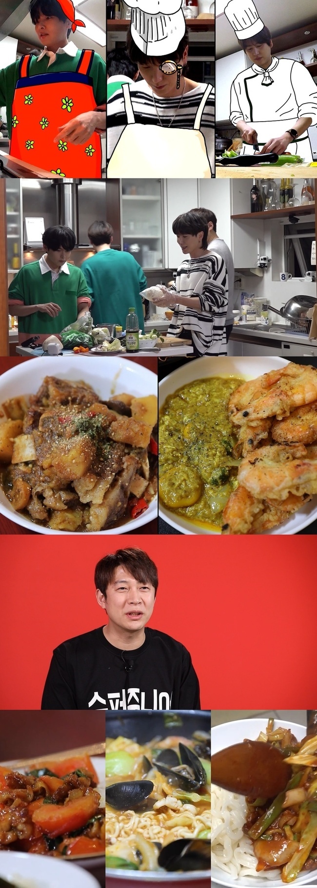 Super Junior plays Cuisine showdownMBC Point of Omniscient Interfere (planned by Park Jung-gyu / directed by Noshi Yong, Chae Hyun-seok / hereinafter Point of Omniscient Interfere) broadcast on March 13th, 144 times depicts the day of Super Junior, who played a pride-ridden Cuisine showdown.Cho Kyuhyun, who surprised viewers with his level of Cuisine ability in the last Point of Omniscient Interfere broadcast.Leeteuk and Kim Ryeowook will play the third round of Cuisine confrontation with Cho Kyuhyun on the day of the broadcast.Manager adds to the question, The three Cuisine styles are completely different.First, Kim Ryeowook is surprised to show off his long-standing hard work: Kim Ryeowooks nickname during his quarters was Mrs.When I was living together in the hostel, Kim Ryeowook always did Cuisine, Manager said.
