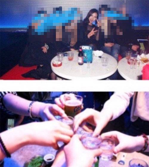 배우 고민시가 미성년자 시절 음주를 했다고 올라온 사진. 온라인 커뮤니티