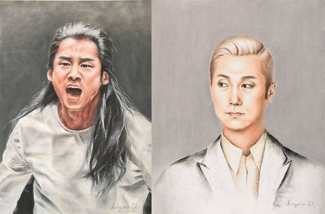 연극 '조씨고아, 복수의 씨앗'에서 조삭(왼쪽), 연극 '오셀로'의 이야고(이동민 디자이너)© 뉴스1