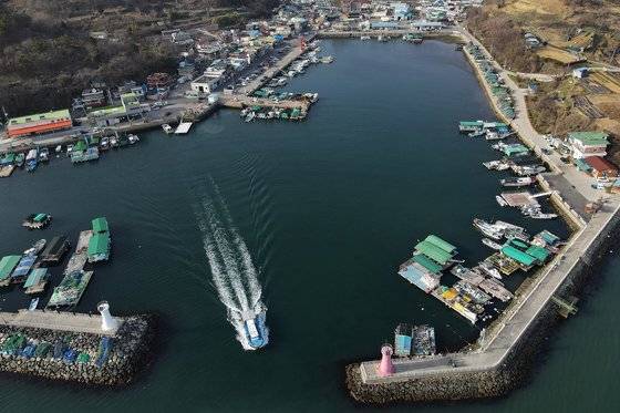 경남 창원시 진동면 고현마을. 주민 약 470명의 작은 포구마을 고현마을은 전국 미더덕 생산량의 70%를 감당하는 미더덕의 고장이다. 손민호 기자