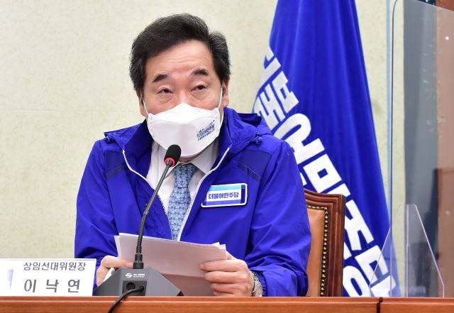 이낙연 더불어민주당 상임선대위원장. 연합뉴스