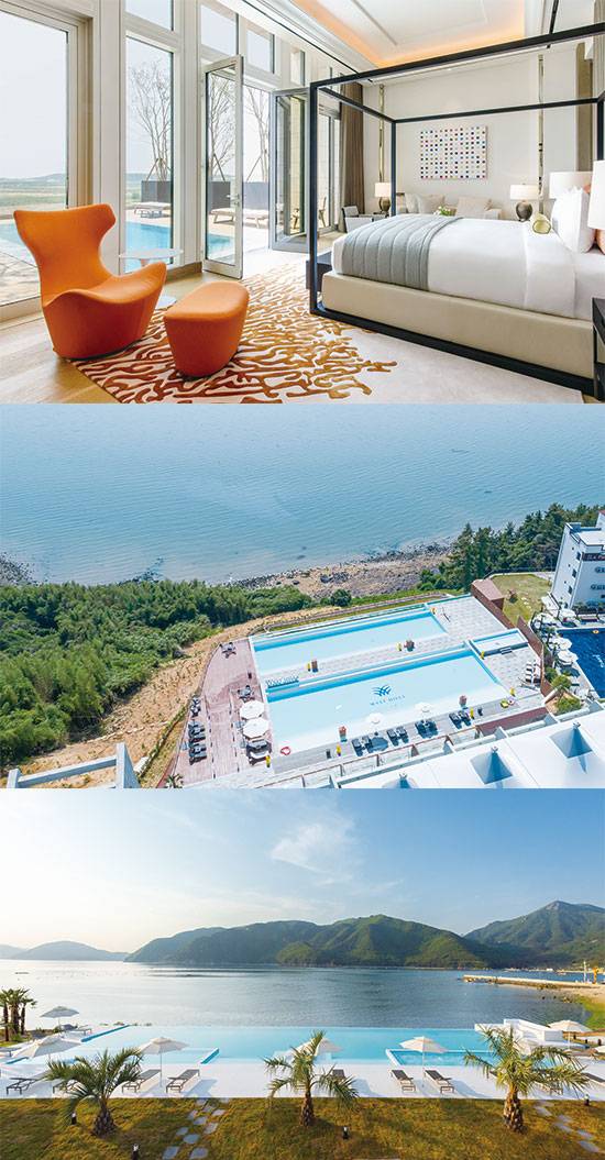 파라다이스시티 ‘그랜드 디럭스 풀빌라’, 여수 ‘웨스트힐스’, 거제 ‘비커밍 풀빌라’.