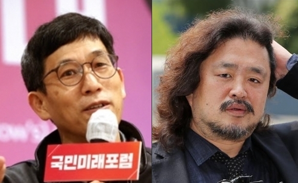 진중권 전 동양대 교수와 방송인 김어준씨 - 연합뉴스·뉴스1