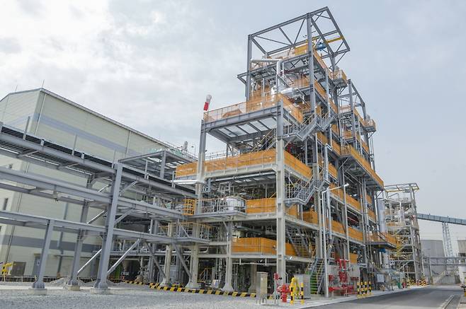 LG Chem’s second carbon nanotube production facility in Yeosu, South Jeolla Province. (LG Chem)