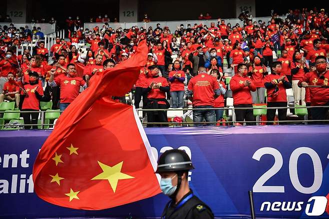 한국과 중국의 경기가 열린 쑤저우 스타디움 © AFP=뉴스1