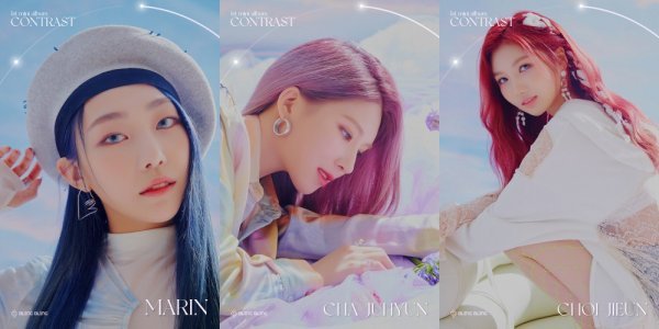 Bling Bling (cha joo-hyun, Yubin, Marine Le Pen, The best is, Sei Ashina, and Narin) posted the concept photo of her first mini-album CONTRAST Marine Le Pen, cha joo-hyun, The best is through official SNS on the afternoon of the 6th.The released version of Dark captures Marine Le Pen, cha joo-hyun, and The Best is in the background of dreamy colors.The three members are attracted to the eye because they emit chic and charming charm in black color costumes.The concept photo of the Light (Light) version shows Marine Le Pen, cha joo-hyun, and The best is smiling.The innocent and mysterious visuals of the three members, which are combined with the background of pastel tone, overwhelm the gaze.Bling Blings first mini album CONTRAST is an album released in about five months after his debut single G.G.B released last November.The focus on contrast will be on Bling Bling, which has two chic and feminine features that coexist.Following Yubin, Narin, and Sei Ashina, the concept photo of Marine Le Pen, cha joo-hyun, and The best is released, and fans expectation for the new news is growing.Bling Blings mini-album CONTRAST will be released on various online music sites at 6 pm on the 20th.