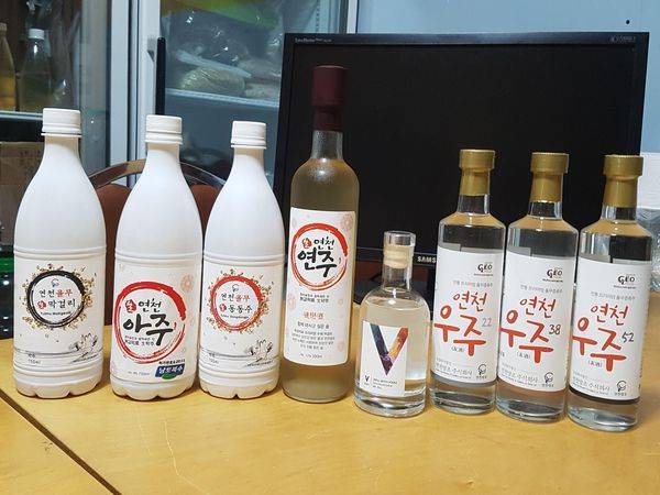 연천양조의 다양한 제품들.
