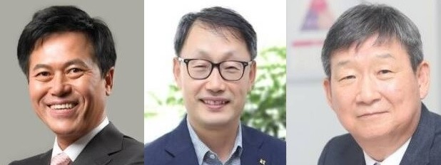 왼쪽부터 박정호 SKT CEO, 구현모 KT 대표, 황현식 LG유플러스 사장