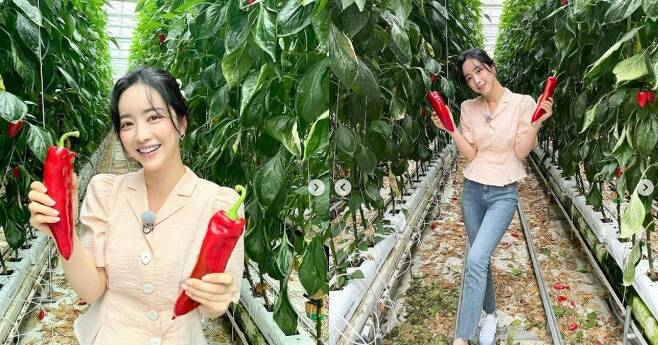 Actor Hong Soo-Ah has attracted attention by revealing the recent visit to Paprika farm.Hong Soo-Ah posted several photos on his Instagram on the 17th with an article entitled #Paprika Farm, Igerson Paprika.The photo shows Hong Soo-Ah posing with a large paprika.Hong Soo-Ah, wearing a simple blouse, jeans and sneakers, is admirable with a pure visual and a lovely charm that paints Paprika farm with vitamin energy.Meanwhile, Hong Soo-Ah met with fans in the SBS drama Firebird 2020, which ended in April.