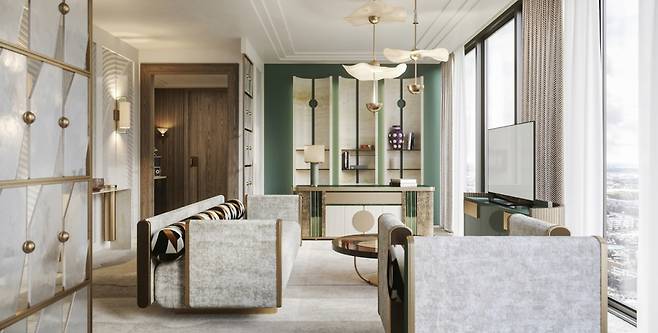 조선 팰리스 강남의 객실. /사진=조선호텔앤리조트