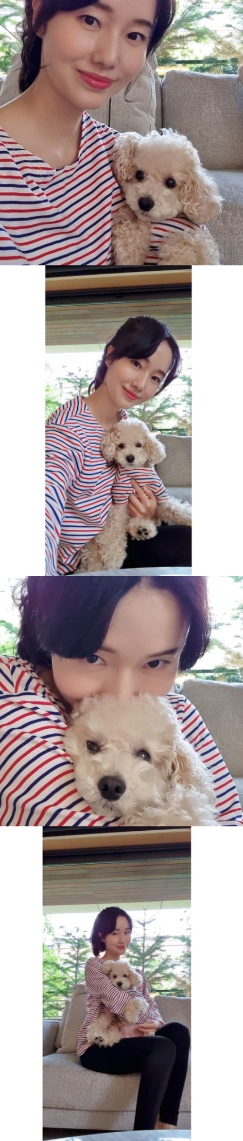 Actor Lee Jung-hyun showed off her beautiful looks while wearing a refreshing Couple T-shirt.Lee Jung-hyun posted on his SNS on the 27th, Tori Kelly and Couple T-shirt # Tori Kelly # Tori Kelly.In the photo released together, Lee Jung-hyun, who dressed in a striped pattern costume with his dog Tori Kelly, is shown.The two of them boasting lovely dolls Beautiful looks smile.Meanwhile, Lee Jung-hyun, who made his debut with the movie Petals in 1996, was also a great success as a singer.He has been called Lady Gaga in Korea and Techno Woman Warrior with hits such as Wow, Change, You, Will You, Crazy, Bahn.Recently, I met the public with the movie Bando.In April last year, he was a three-year-old college hospital orthopedic surgeon and marriage.Lee Jung-hyun Instagram