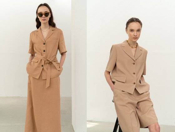 신세계인터내셔날의 온라인 전용 브랜드 텐먼스가 올 봄·여름 출시한 셋업룩. 사진 신세계인터내셔날