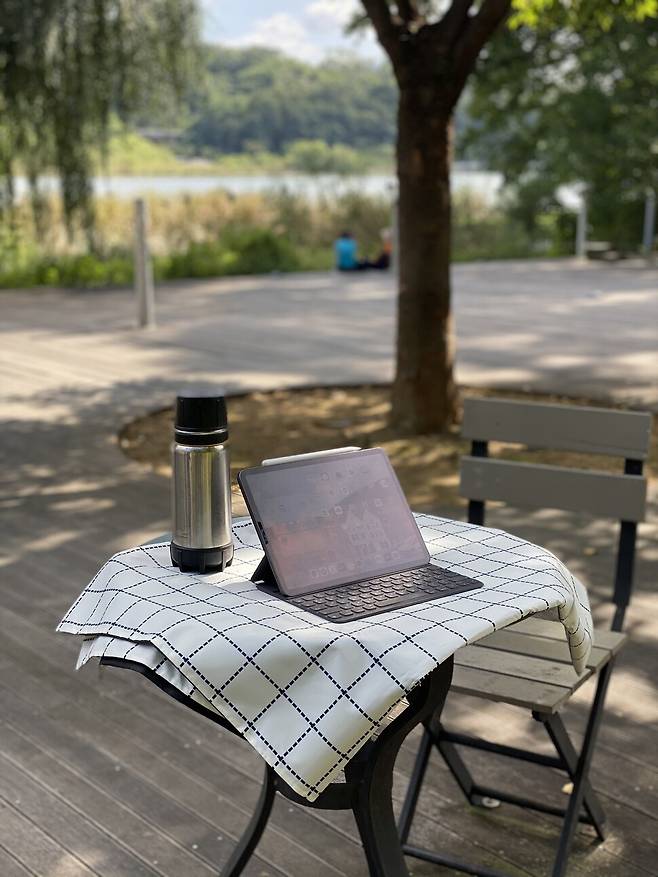 이제는 혼자 시간을 보낼 때면 카페 대신 동네 공원을 찾는다. 김다현 제공