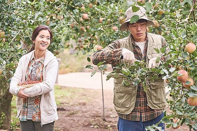 사진= 영화 '리틀포레스트' 스틸컷, 도시를 떠나 시골로 돌아온 혜원(김태리)과 재하(류준열)