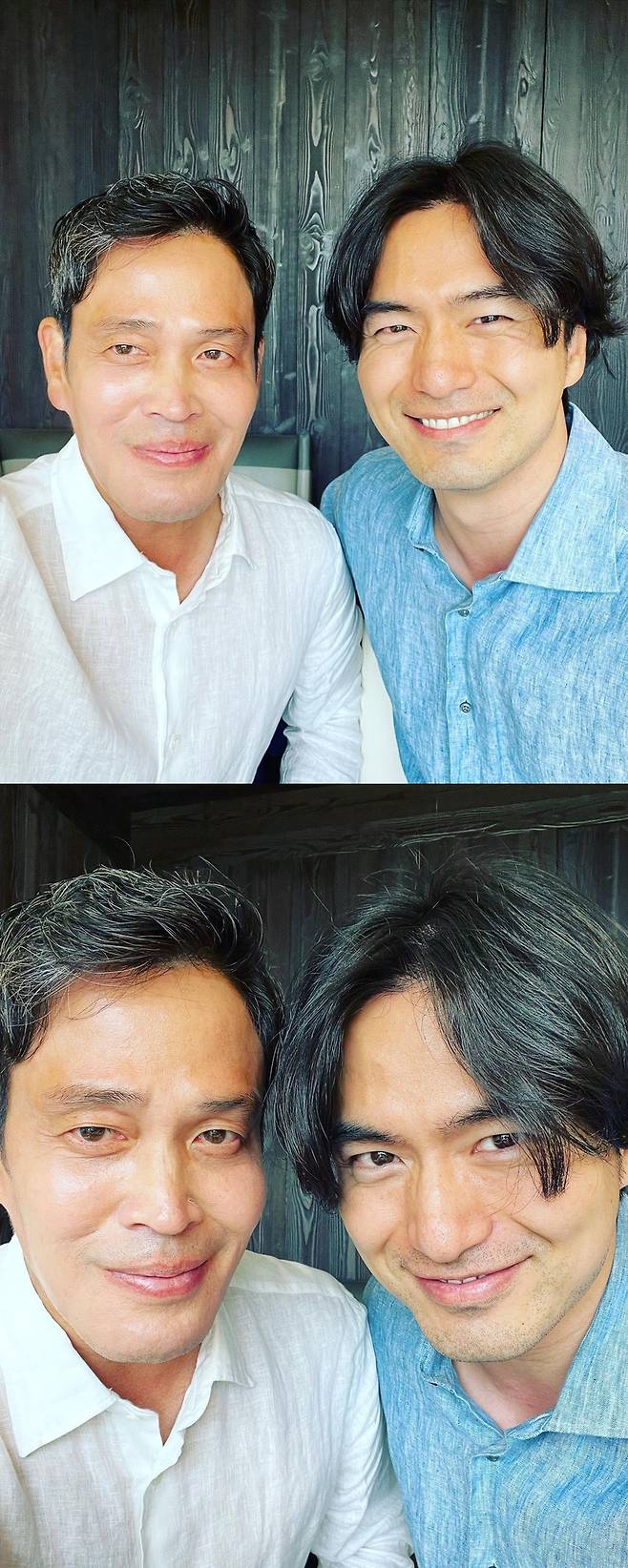Shinsegae Group Jeong Yong-jin Vice Chairman has released a photo of her meeting with actor Lee Jin-wook.Jung Vice Chairman posted two photos on his instagram on the 25th, with an article entitled My Style Lee Jin-wook.The photo shows Jung Vice Chairman building Smile, staring at the camera with his shoulder side by side with Lee Jin-wook.The two men caught their eye with a cheerful look, such as taking a super-close selfie with their faces close to each other in a white and sky blue shirt.I wonder what kind of opportunity the two people who do not have special contacts have taken selfie together.Meanwhile, Lee Jin-wook appeared on the Netflix drama Sweet Home last year and is about to appear on TVNs new drama Bulgazza.=