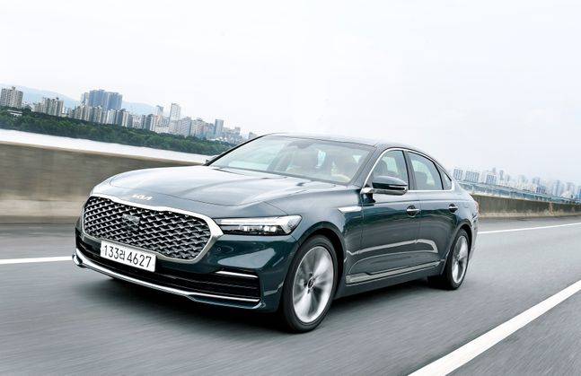 기아 더 뉴 K9 주행사진.ⓒ기아