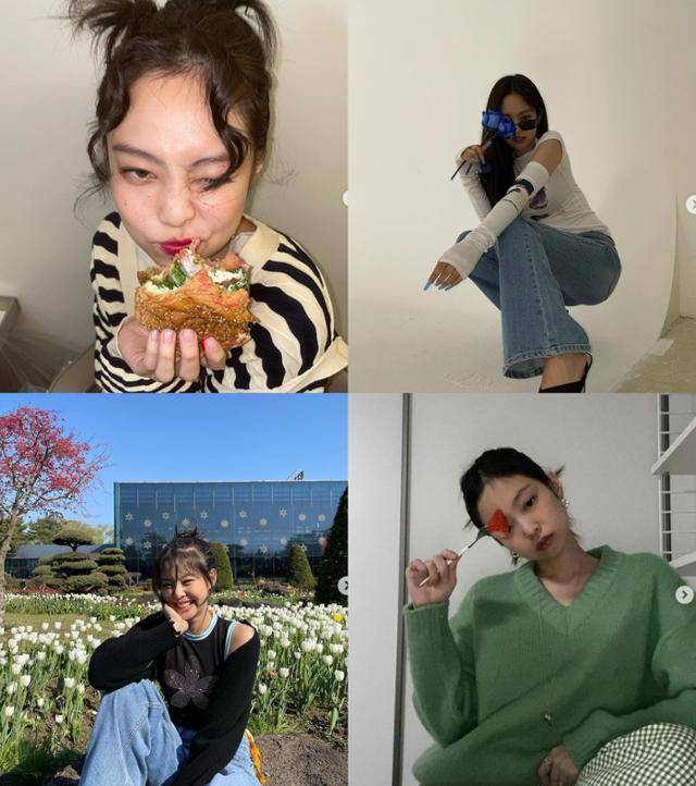 블랙핑크 제니는 대부분의 사진에서 자신의 얼굴을 사진 중심에 두는 구도를 통해 집중도를 높인다. 제니 SNS