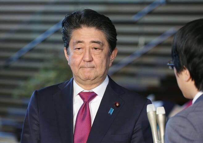 아베 신조 전 일본 총리. 도쿄=AFP연합뉴스