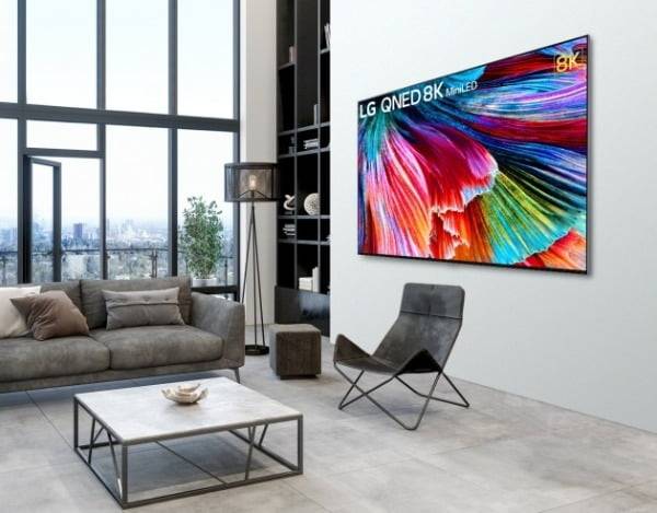 LG전자가 출시한 'LG QNED MiniLED'. 미니 LED를 광원으로 활용한 LCD TV다. LG전자 제공