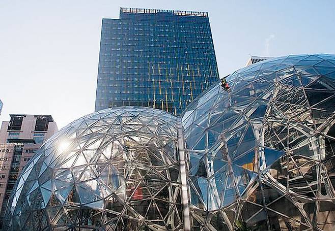 미국 워싱턴주 시애틀 도심에 있는 아마존 본사/조선일보DB