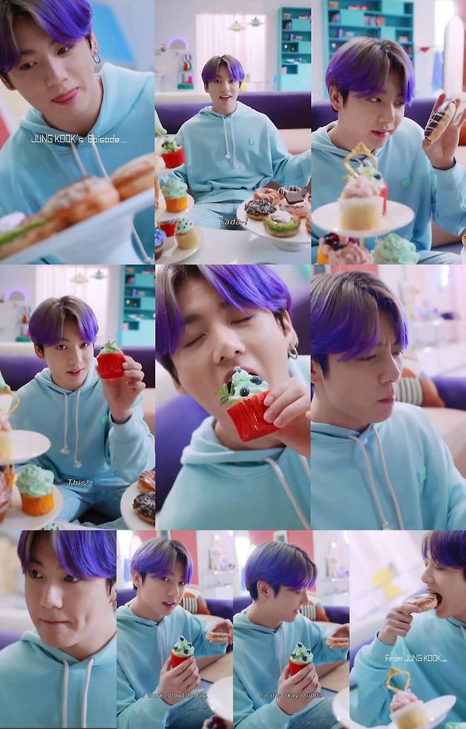 "짜잔~, 너다!" 방탄소년단 정국, 먹짱 메소드 가득 '명품 연기력'..비주얼도 달콤, 연기도 달콤♥