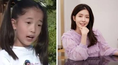 SBS 시트콤 '순풍산부인과'에 출연했던 정인선의 과거와 현재 모습.