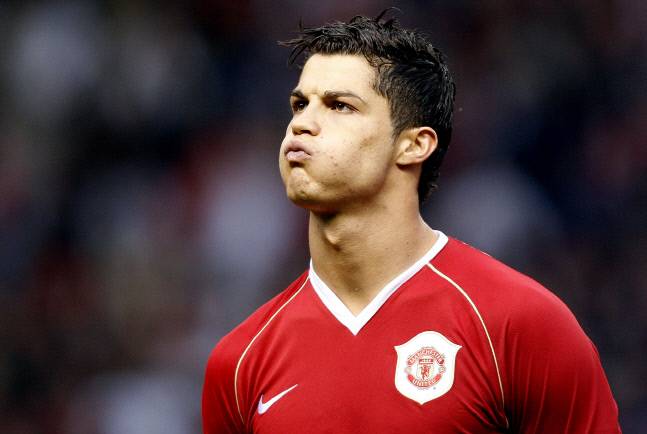 지난 2007년 4월 맨체스터 유나이티드 시절의 크리스티아누 호날두. AFP 연합뉴스