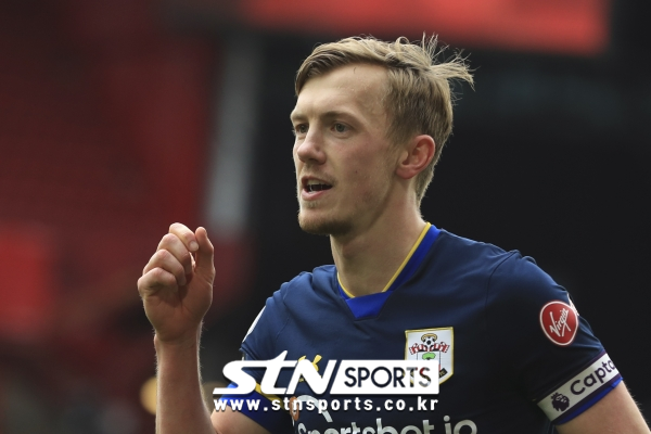 사우스햄튼 FC 미드필더 제임스 워드 프라우스. 사진|뉴시스/AP