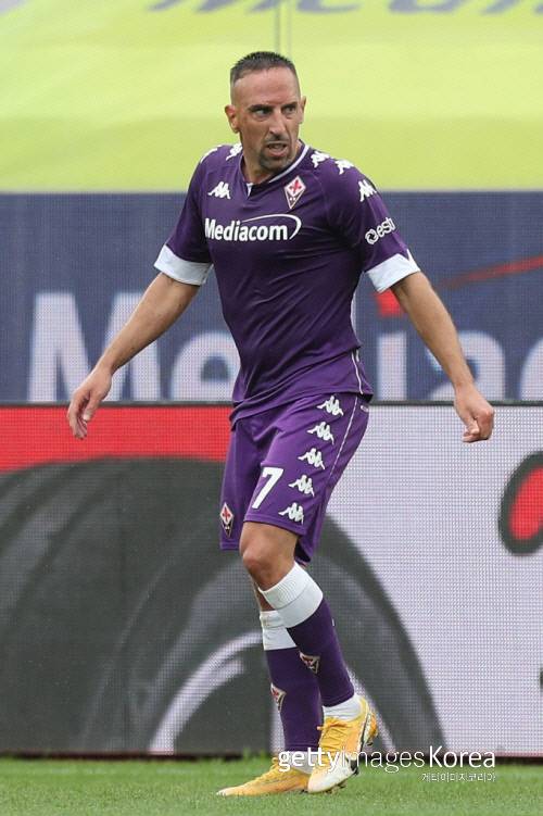 피오렌티나 프랑크 리베리가 지난 5월 나폴리전을 뛰고 있는 모습. Getty Images코리아