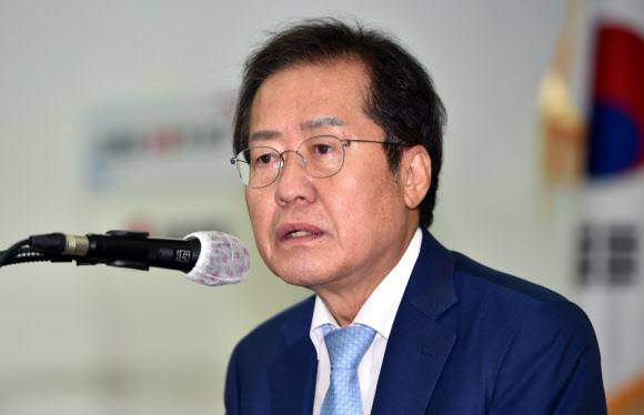 국민의힘 대권주자인 홍준표 의원. 뉴시스