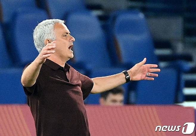 AS로마 조제 모리뉴 감독 © AFP=뉴스1