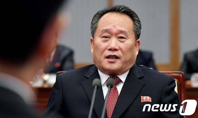 리선권 북한 외무상. 2018.10.15/뉴스1 © News1 사진공동취재단