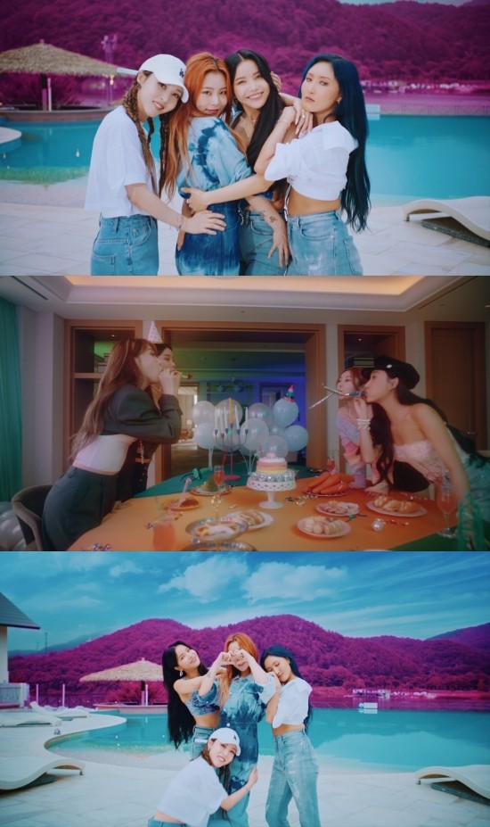 MAMAMOO is ready for a comeback.MAMAMOO released a video of music video Teaser on the 14th, the title song of its midnight best album ISY MAMAMOO: The Best (I SAY MAMAMOO: THE BEST) as much as Sky Land Sea.The video was 29 seconds long, and I felt a pleasant atmosphere. The members gathered together and laughed at the love story.Steamy chemi stood out: Sola, Moonbyul, Wheein and Hwasa had a cocktail party and danced jubilantly; they also showed off their sophisticated charm with styling that made use of their four-color personality.I could hear some of the new songs, too: I started a narration of a clear little boy, I love you as much as Skys Land Sea; I caught my ear with a short but addictive refrain.Sky Land Sea is a dance pop genre song that candidly expresses the other persons favorite heart, especially when the member Moonbyul added strength to the lyrics and added perfection.Shinbo is an album to mark the footsteps of MAMAMOO, featuring a variety of previous hits, including the Hidden track Obviously We Were Good Back then in addition to As Much as Sky Land Sea.We will show a deeper sense of emotion for the fans who have been generously loving and cheering for seven years, the agency said.Meanwhile, MAMAMOO will announce a new album on various music sites at 6 pm on the 15th.