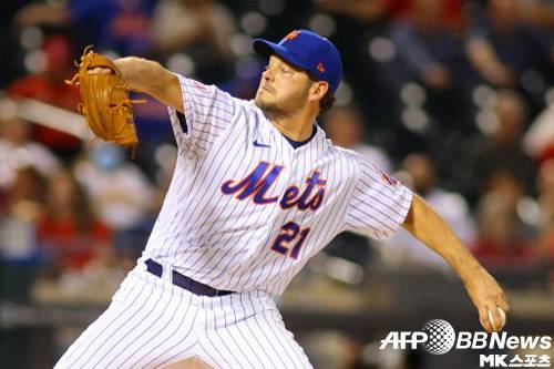힐은 5이닝 3실점 기록했다. 사진(美 뉴욕)=ⓒAFPBBNews = News1