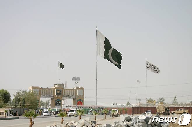 파키스탄 국기. © 로이터=뉴스1 © News1 정윤영 기자