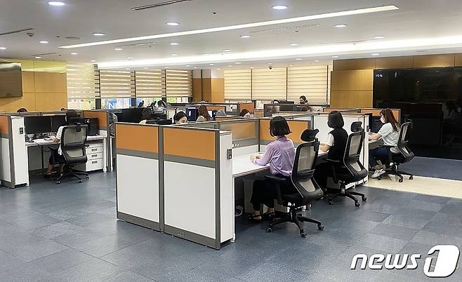 '순천시3114온누리콜센터' 사무실 전경© 뉴스1