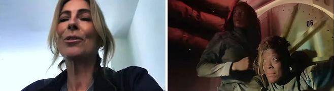 애플은 2008년 ‘허트 로커’ 감독 겸 공동제작자로 아카데미 감독상(여성 최초)·작품상을 받은 캐서린 비글로 감독과 2012년 비글로 감독의 ‘제로 다크 서티’ 촬영을 맡았던 그레이그 프레이저 촬영감독에게 ‘아이폰13 프로로 무엇을 할 수 있는지 보여달라’고 요청했다. 비글로 감독이 이날 행사에 나와 그 결과물 일부를 보여주면서 촬영 당시의 느낌을 얘기하고 있다. /애플 동영상 캡처