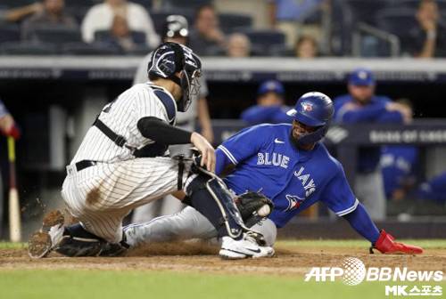 토론토는 양키스 상대로 상대 전적 우세를 확정했다. 사진=ⓒAFPBBNews = News1