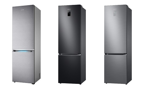 독일 최대 소비자 매체 ‘스티바’의 냉장고 제품 평가에서 상냉방·하냉동(BMF) 부문 1~3위를 석권한 삼성전자 냉장고(왼쪽부터 1, 2, 3위를 차지한 모델), 삼성전자 제공