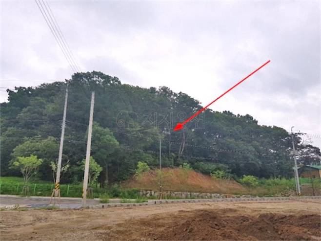 감정가의 8배가 넘는 40억2000만원에 경매 낙찰된 경기 남양주시 진건읍 토지(용정리 산18, 산19) 전경. /사진제공=지지옥션