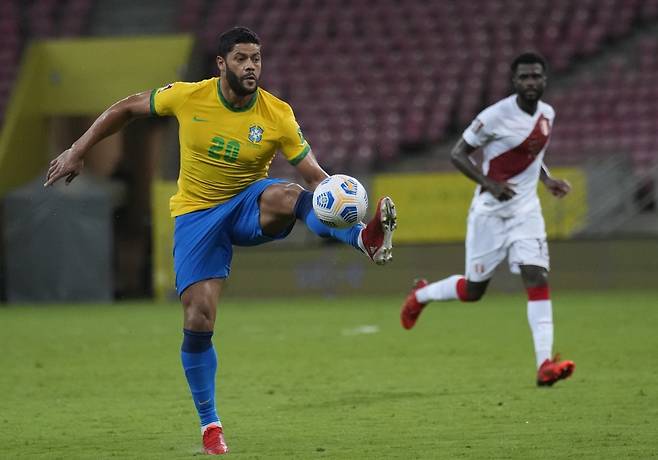 ▲ 헐크는 최근 브라질 국가대표팀에 부름을 받아 2022 카타르월드컵 남미 예선을 소화했다. ⓒ연합뉴스/AP