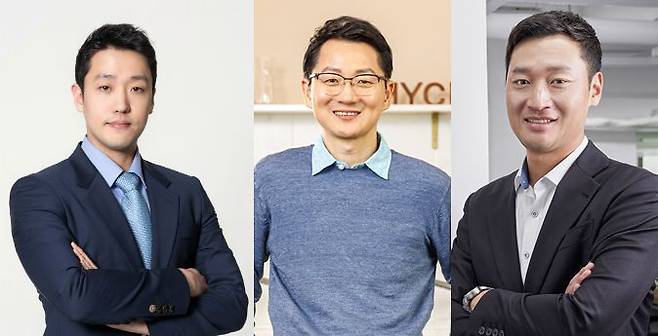 왼쪽부터 정중교 프레시지 대표, 임종억 마이셰프 대표, 홍주열 테이스티나인 대표. / 각사 제공