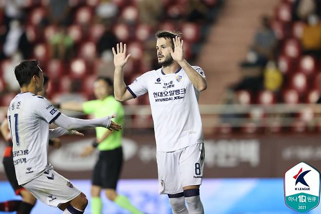 바코(울산현대). 한국프로축구연맹 제공