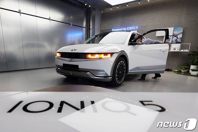 현대자동차의 '아이오닉5'. (자료사진) 2021.4.26/뉴스1 © News1 황기선 기자