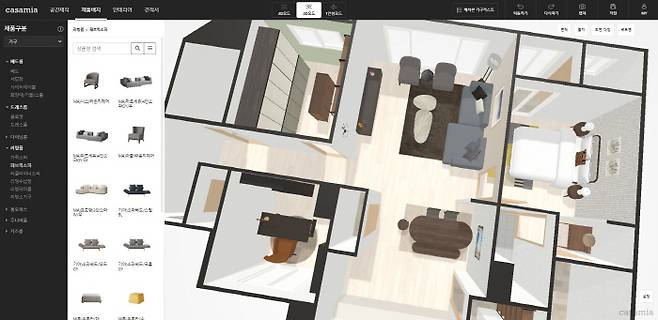 신세계그룹의 리빙&라이프스타일 기업 신세계까사가 가구를 3D 시뮬레이션 도면에 가상으로 배치하고 체험해볼 수 있는 'VR 3D 인테리어 서비스'를 출시했다.
