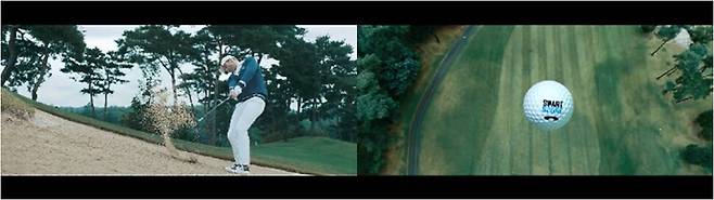 ▲ 리와인드 기법의 스마트스코어 TVC 광고 ‘골프의 시작’편(9월7일 온에어) / 스마트스코어 제공